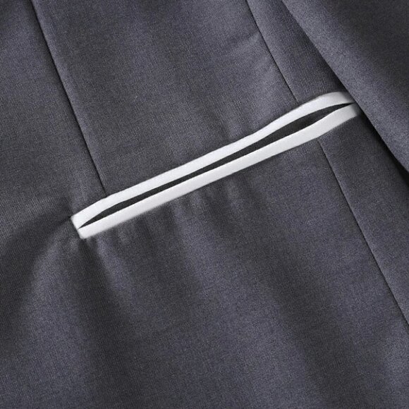 Grey Mens Shawl Collar Blazer & Pants - Picture 5 of 6